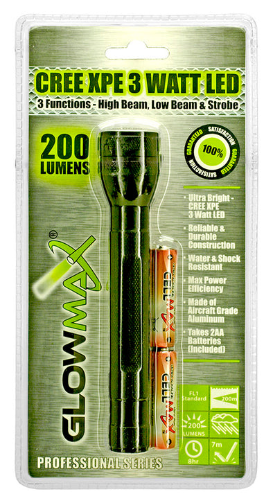 200 Lumen Professional Series LED Flashlight - Outdoor King