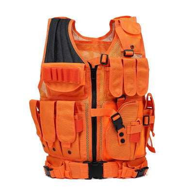 Blaze Orange Tactical Hunting Vest - Outdoor King