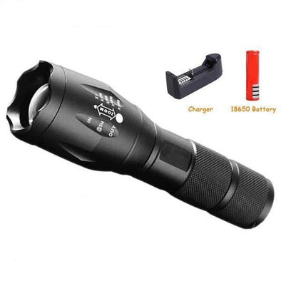 LED Rechargeable Tactical Flashlight - Outdoor King