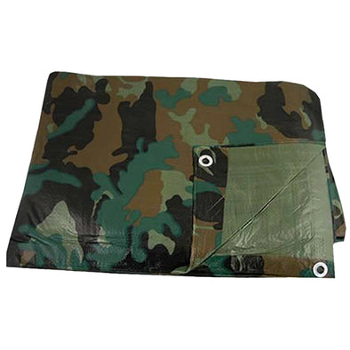 Tarp, PE 10' x 12' Shelf Pack Camouflage - Outdoor King